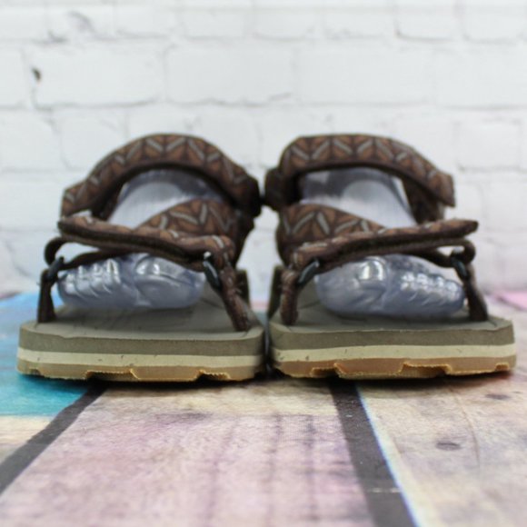 LL Bean Katahdin 4-Point Brown Nylon Eva Midsole Sport Sandals Size 11 M - Picture 4 of 9